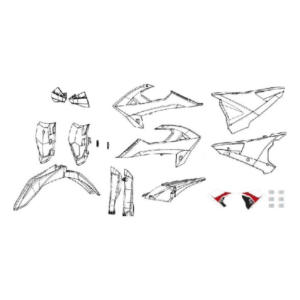KIT PLASTICO BRANCO E PRETO FACTORY RIEJU 2021/2025